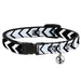 Cat Collar Breakaway - Chevron2 White Black Breakaway Cat Collars Buckle-Down   