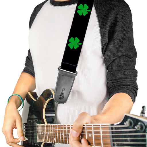 Guitar Strap - St Pat's Black Green Guitar Straps Buckle-Down   