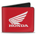 Bi-Fold Wallet - HONDA Motorcycle Red White Bi-Fold Wallets Honda Motorsports   