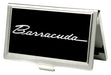 Business Card Holder - SMALL - BARRACUDA Script Logo FCG Black Silver Business Card Holders Dodge   