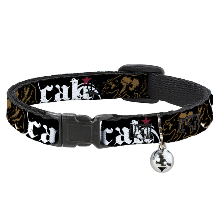 Cat Collar Breakaway - CALI w Grizzly Bear Breakaway Cat Collars Buckle-Down   