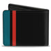 Bi-Fold Wallet - MOPAR 1954-1958 Logo + Side Stripe Black Blue Red Bi-Fold Wallets Mopar   