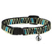 Cat Collar Breakaway - Zig Zag Doodle Cream Black Blues Breakaway Cat Collars Buckle-Down   