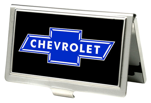 Business Card Holder - SMALL - Chevy Bowtie FCG Black Blue Business Card Holders GM General Motors   