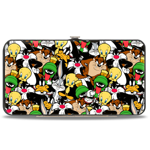 Hinged Wallet - Looney Tunes 6-Character Stacked Collage2 Hinged Wallets Looney Tunes   