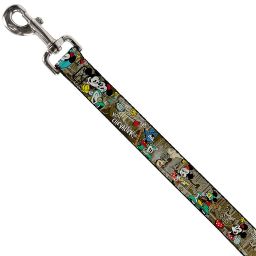 Dog Leash - Mickey & Minnie Croissant de Triomphe Scenes Dog Leashes Disney   