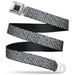 BD Wings Logo CLOSE-UP Full Color Black Silver Seatbelt Belt - Urban Camo Grays Webbing Seatbelt Belts Buckle-Down   