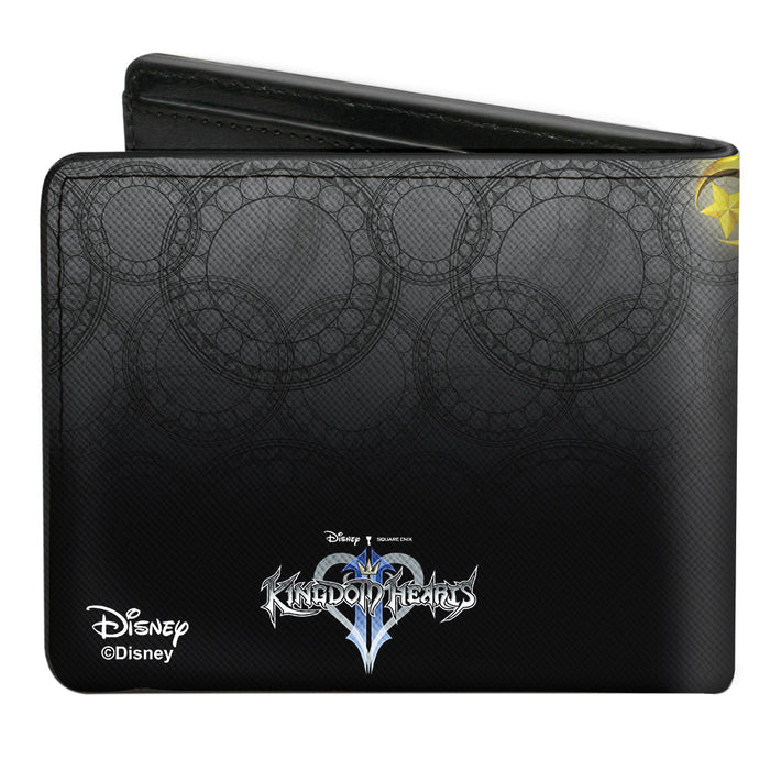 Bi-Fold Wallet - Kingdom Hearts Birth by Sleep King Mickey Star Seeker Keyblade Pose Bi-Fold Wallets Disney   
