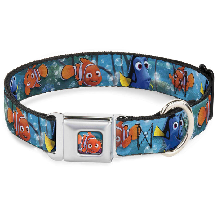 Nemo Smiling Full Color Seatbelt Buckle Collar - Nemo & Dory Poses Seatbelt Buckle Collars Disney   