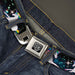 BD Wings Logo CLOSE-UP Full Color Black Silver Seatbelt Belt - Unicorn Universe Webbing Seatbelt Belts Buckle-Down   