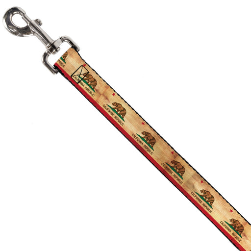 Dog Leash - California Flag Continuous Vintage Dog Leashes Buckle-Down   