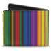 Bi-Fold Wallet - Zarape8 Vertical Multi Color Stripe Bi-Fold Wallets Buckle-Down   