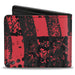 Bi-Fold Wallet - Grunge Chaos Red Bi-Fold Wallets Buckle-Down   