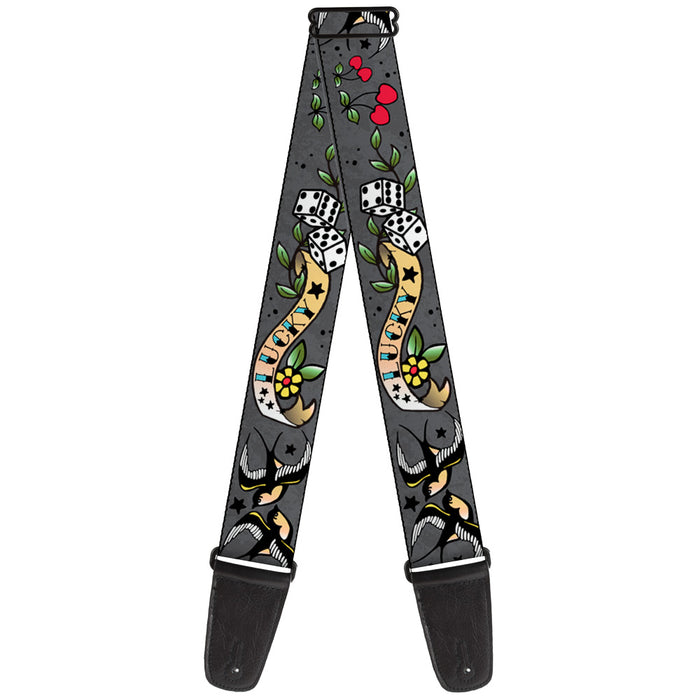 Guitar Strap - Lucky Gray Guitar Straps Buckle-Down   