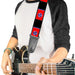 Guitar Strap - Tennessee Flags Black Guitar Straps Buckle-Down   