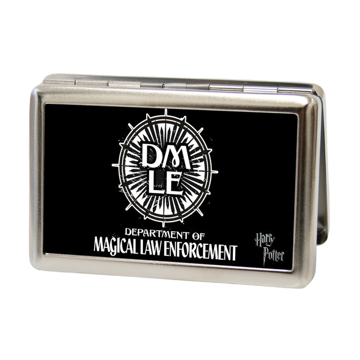 Business Card Holder - LARGE - DMLE-DEPARTMENT OF MAGICAL LAW ENFORCEMENT FCG Black White Metal ID Cases The Wizarding World of Harry Potter Default Title  