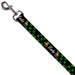 Dog Leash - St. Pat's LUCKY Pot of Gold/Shamrocks Scattered Black/Green/White Dog Leashes Buckle-Down   