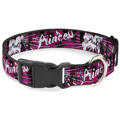 Plastic Clip Collar - Punk Princess w/Piano Keys Plastic Clip Collars Buckle-Down   