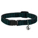 Cat Collar Breakaway - Wire Grid Black Blue Breakaway Cat Collars Buckle-Down   