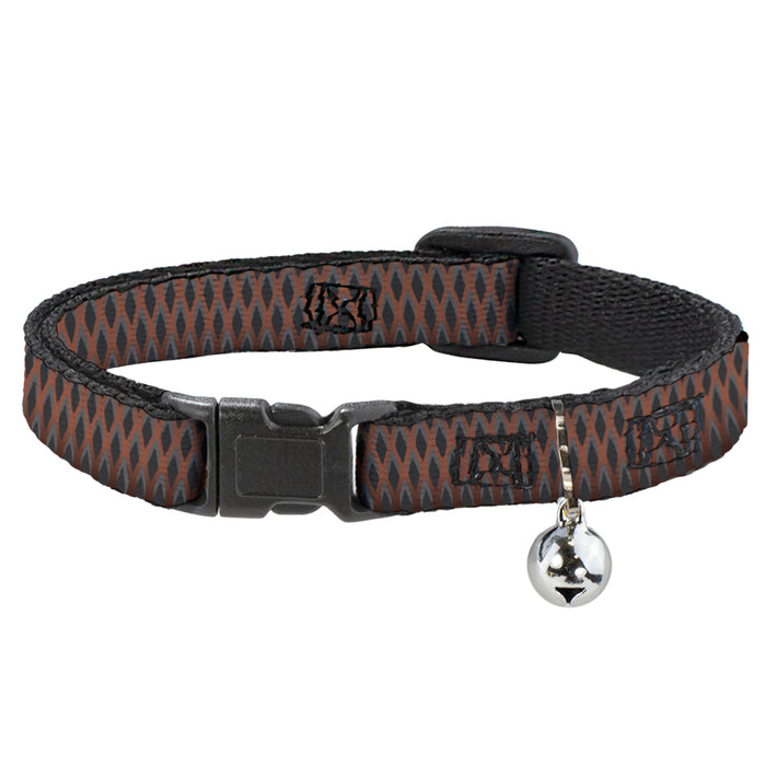 Cat Collar Breakaway - Mesh Black Brown Breakaway Cat Collars Buckle-Down   