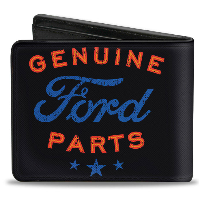 Bi-Fold Wallet - GENUINE FORD PARTS Star Logo Black Red Blue Bi-Fold Wallets Ford   