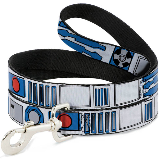 Dog Leash - Star Wars R2-D2 Bounding Parts4 White/Black/Blue/Gray/Red Dog Leashes Star Wars   