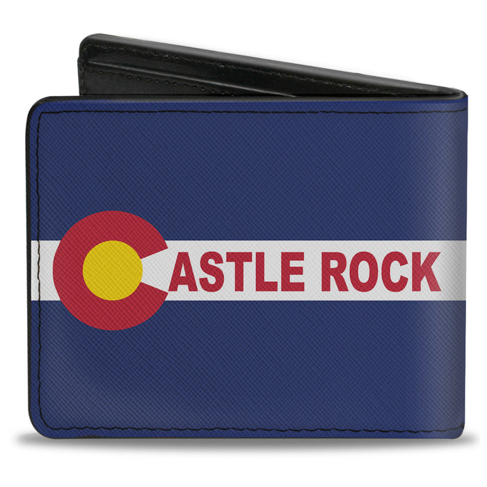 Bi-Fold Wallet - Colorado CASTLE ROCK Flag Blue White Red Yellows Bi-Fold Wallets Buckle-Down   