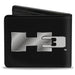 Bi-Fold Wallet - H3 Black Silver Logo CENTERED Bi-Fold Wallets GM General Motors   