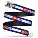 BD Wings Logo CLOSE-UP Full Color Black Silver Seatbelt Belt - Colfax Colorado Flag Webbing Seatbelt Belts Buckle-Down   
