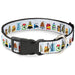 Plastic Clip Collar - Pixar Holiday Collection Character Gifts Lineup/Stars White/Blues Plastic Clip Collars Disney   