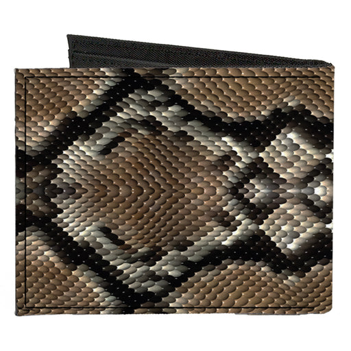 Canvas Bi-Fold Wallet - Snake Skin 1 Canvas Bi-Fold Wallets Buckle-Down   