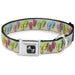 Dog Bone Seatbelt Buckle Collar - Flip Flops2 Aqua/Multi Color Seatbelt Buckle Collars Buckle-Down   
