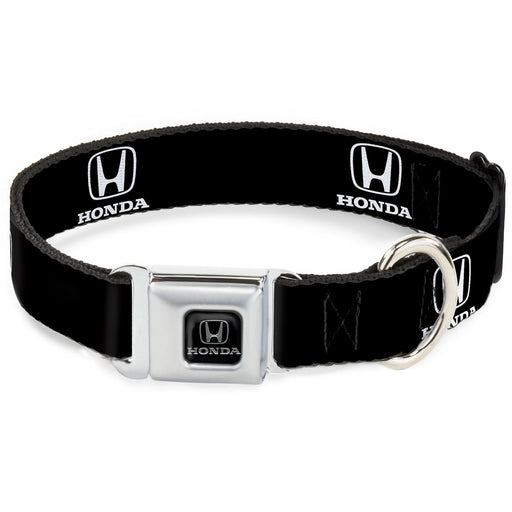 Honda Seatbelt Buckle Collar - Honda Logo Black/White Seatbelt Buckle Collars Honda   