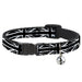 Cat Collar Breakaway - Union Jack Distressed Black White Breakaway Cat Collars Buckle-Down   