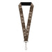 Lanyard - 1.0" - Western COWBOY Icons Collage Tan Browns Lanyards Buckle-Down   