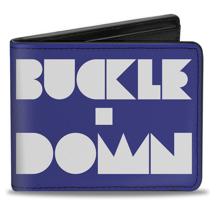 Bi-Fold Wallet - BUCKLE-DOWN Shapes Blue White Bi-Fold Wallets Buckle-Down   