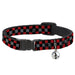 Cat Collar Breakaway - Checker Black Gray 2 Red Breakaway Cat Collars Buckle-Down   