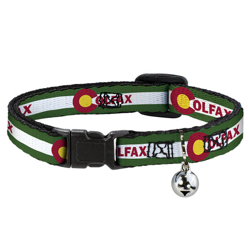 Cat Collar Breakaway - COLFAX Green Stripe Breakaway Cat Collars Buckle-Down   