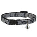 Cat Collar Breakaway - Square Target White Black Breakaway Cat Collars Buckle-Down   