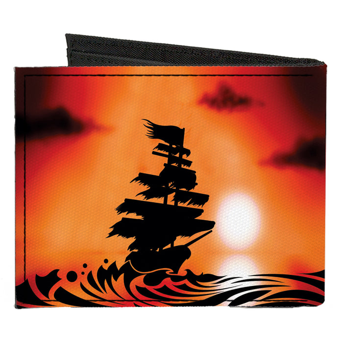 Canvas Bi-Fold Wallet - Pirate Ship Canvas Bi-Fold Wallets Buckle-Down   