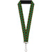 Lanyard - 1.0" - Christmas Sweater Stitch Green White Gold Red Lanyards Buckle-Down   