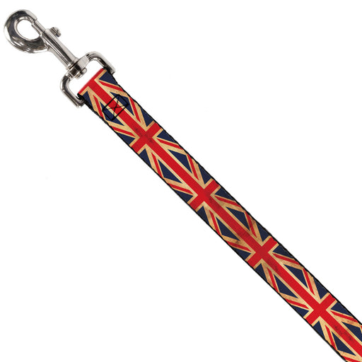 Dog Leash - United Kingdom Flag Continuous Vintage Dog Leashes Buckle-Down   