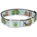 Scooby Doo SD Dog Tag Baby Blue Seatbelt Buckle Collar - Scooby Doo Holiday Scenes and Icons Baby Blue Seatbelt Buckle Collars Scooby Doo   