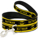 Dog Leash - BATMAN/Logo Stripe Yellow/Black Dog Leashes DC Comics   