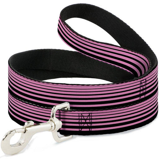 Dog Leash - Stripe Transition Black/Pink Dog Leashes Buckle-Down   