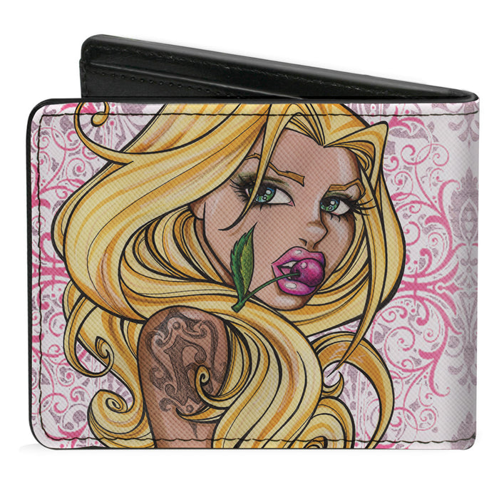 Bi-Fold Wallet - Cherry Bi-Fold Wallets Sexy Ink Girls   