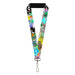 Lanyard - 1.0" - Music Skulls Multi Color Lanyards Buckle-Down   