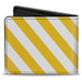 Bi-Fold Wallet - Diagonal Stripes2 White Golden Yellow Bi-Fold Wallets Buckle-Down   