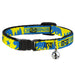 Cat Collar Breakaway - CALIFORNIA REPUBLIC Bear Stars Silhouette Yellow Blue Breakaway Cat Collars Buckle-Down   