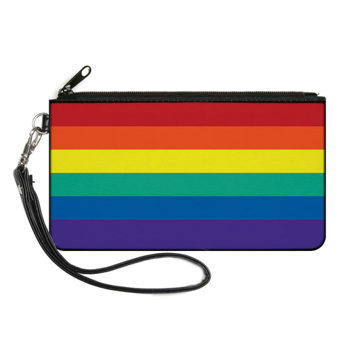 Canvas Zipper Wallet - SMALL - Rainbow Print Canvas Zipper Wallets Buckle-Down   